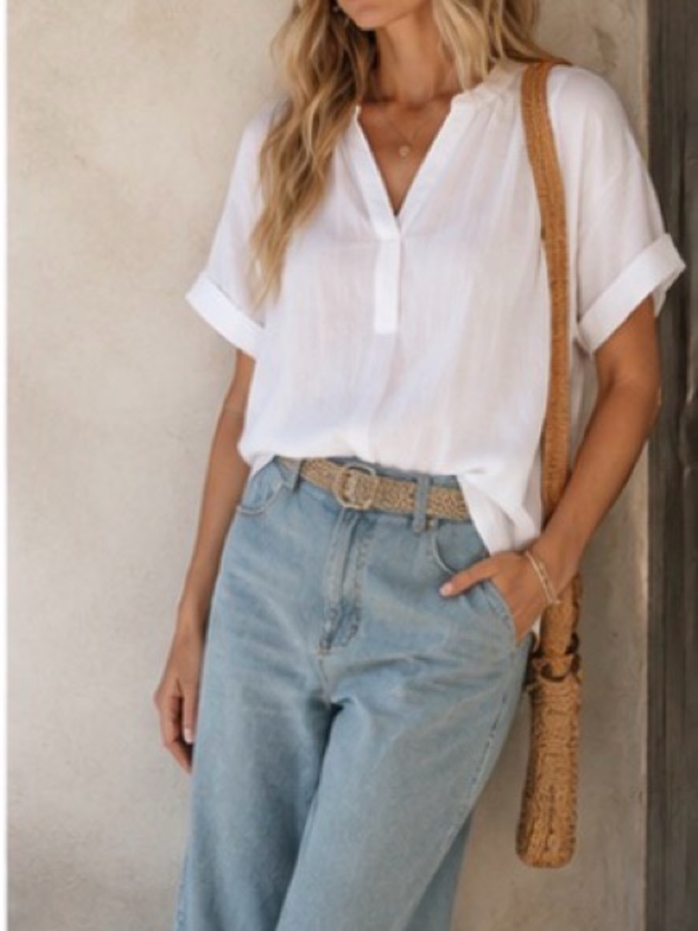 NOMAD
Gauze Peasant Top